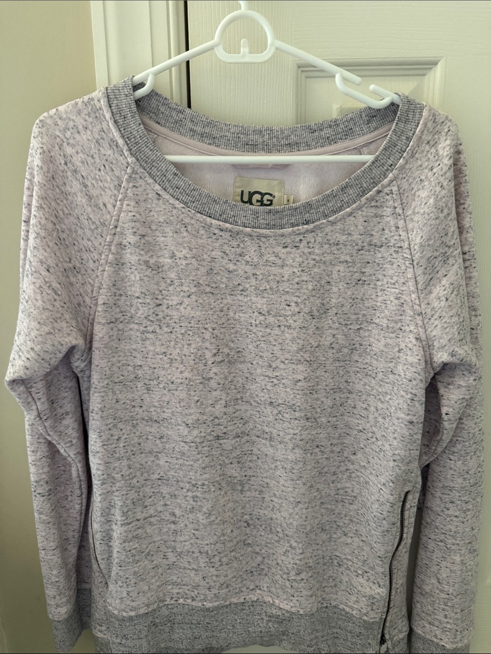 UGG Light Heather Gray Speckled Crew Sweatshirt